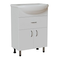 Mixline Тумба под раковину Мистраль 60 1 ящик белая